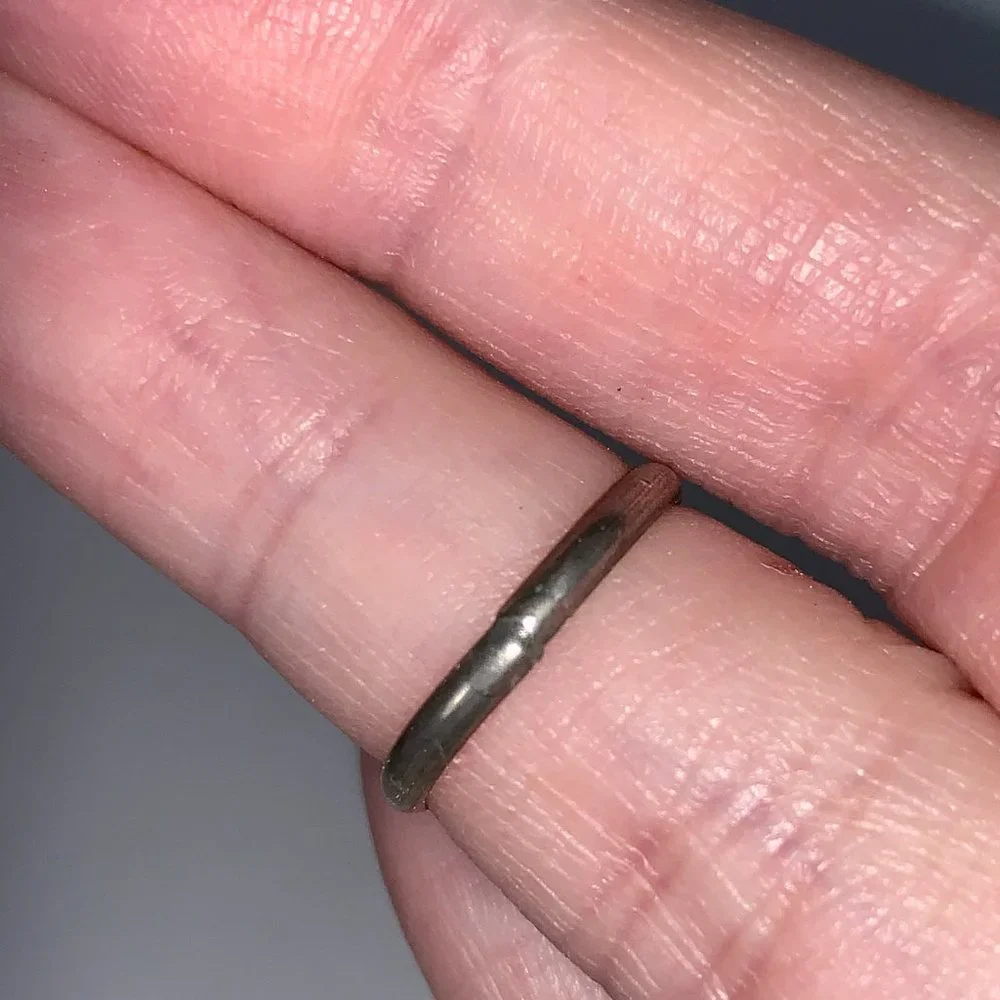 Sterling Silver Plain Band Ring, Size 3 1/4